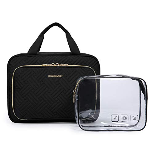 BAGSMART Toiletry Bag for Hanging up travel Toiletry Bag Cosmetic Bag Large Waterproof wash Bag for Children Women Girls Ladies