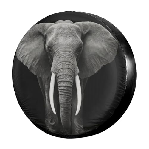 Image of Delerain Elephant Spare Tire Covers for RV Trailer SUV Truck and Many Vehicle, Wheel Covers Sun Protector Waterproof, (14 Inch for Diameter 23 inch-27 inch)
