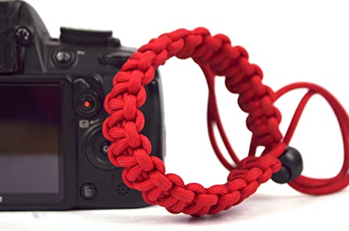 Image of Paracord Wrist Strap for robust hand grip to hold all DSLR camera /heavy gear /Binocular