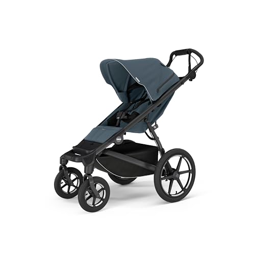 Image of Thule Urban Glide 4-Wheel Single Child All-Terrain Stroller, Full-Suspension System, Air-Filled Tires, Upright seat with Adjustable Recline and Built-in Leg Rest