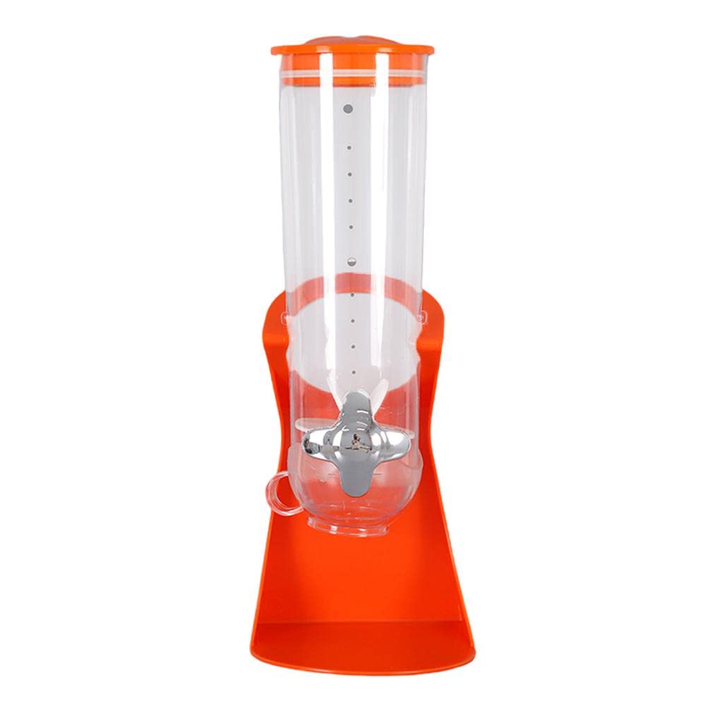 Dispenser di Cereali da Cucina Dispenser di Alimenti Secchi Salvaspazio Scatola di Conservazione del Grano Secchio di Riso di Farina d'avena, per Riso casalingo Dispensa da Cucina, Arancione