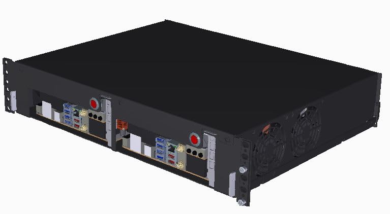 Boîtier rack 19 pouces 2U pour double carte mère mini-ITX R-CASE 2 PRO