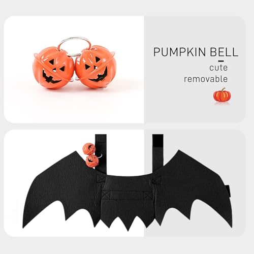 Disfraz Halloween para perro y gato alas de murciélago M miniatura 4