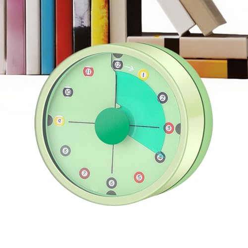 Fogukier Temporizadores para aula, temporizador mecánico de cuerda de 60 minutos, herramienta de gestión visual del tiempo con 72 decibelios, reloj mecánico para hornear, trabajo, escuela