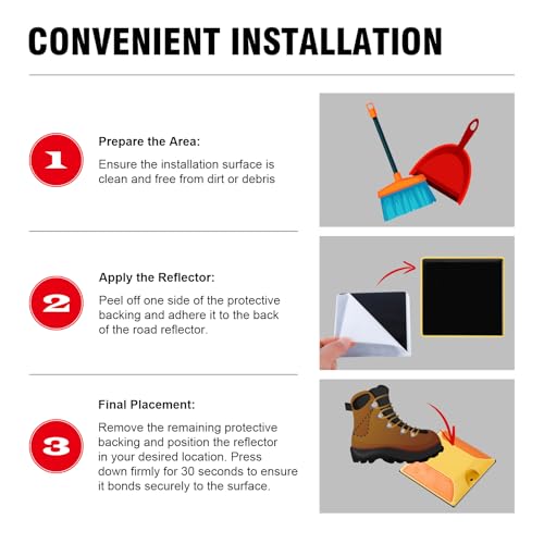 Image of 5 Pack of 4 x 4 inch Butyl Adhesive Pads for Mounting Road Reflectors on Asphalt, Pavement, Cement, or Concrete - Reflectors Not Included