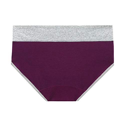 Bikini culottes en patchwork de couleurs solides : lot de 6 pièces à taille U extensible - 5