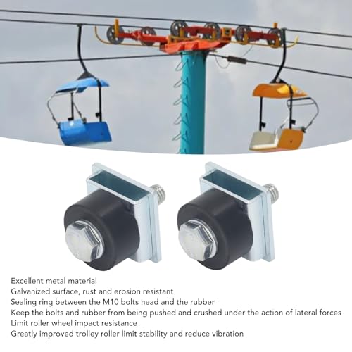 2Pcs Trolley Roller Wheels Stainless Steel Strut Channel Roller Wheels Limit Assembly Positioning for 1?5/8in Width Strut Channel Beam Supplies