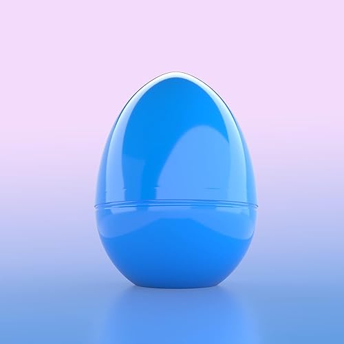 Miniatura 6 de The Dreidel Company Huevos de Pascua de plástico brillantes y coloridos, rellenos gigantes, perfectos para la caza de huevos de Pascua, huevos
