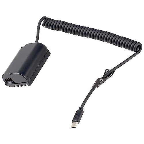 Foto4easy USB Type-C�R�l�N�^ - DMW-BLK22 �_�~�[�o�b�e���[�d���A�_�v�^�[ Lumix S5 S5II S5K S5C GH5II GH6�J�����p