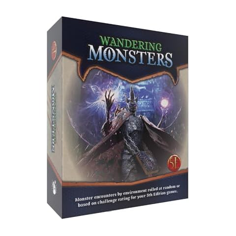 Nord Games: Wandering Monsters: Boxed Set - 5e RPG Storytelling Cards, 300 Tarot Sized Cards, Encounters by Environment, Tabletop Roleplaying D&D Cover