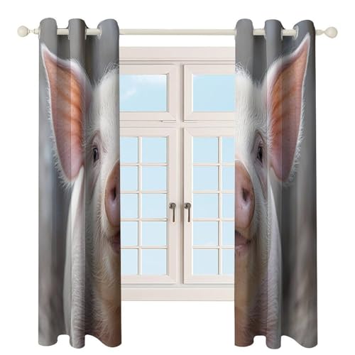 Rideaux occultants pour bloquer le froid du salon avec motif mignon