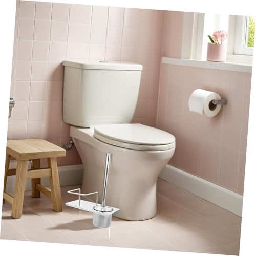 Brosse WC et étagère intégrée acier pour optimiser les petits WC - 6