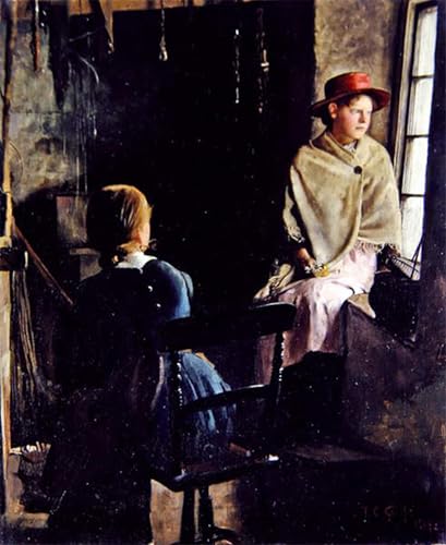 Tableau Impressions d'art Mural haut de gamme Cottage Interior Newlyn décoration élégante