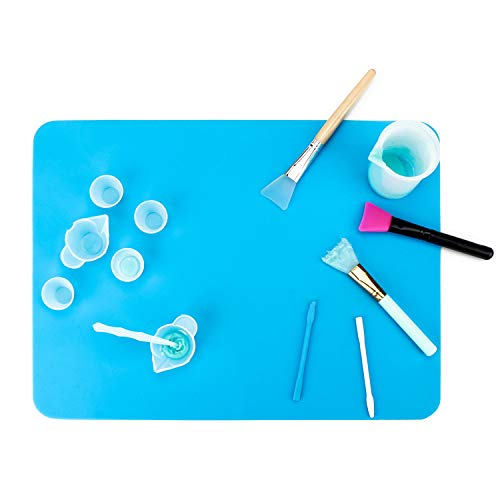 8 PCS Silicone Mats for Crafts, Gartful Epoxy Resin Tumbler Jewelry Casting Molds Sheets, Multiple Sizes(Blue and Pink, 15.7 x 11.8", 11.6 x 8.3", 8.3 x 5.8", 5.8 x 4.1") - Thumbnail 5
