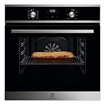 Electrolux Serie 600 Forno da Incasso Multifunzione, Capacità 65 L, EOF5H40BX, Cottura Multilivello, Pulizia AquaClean, SurroundCook, Funzione Pizza, 594x595x567mm, Acciaio Inox Antimpronta