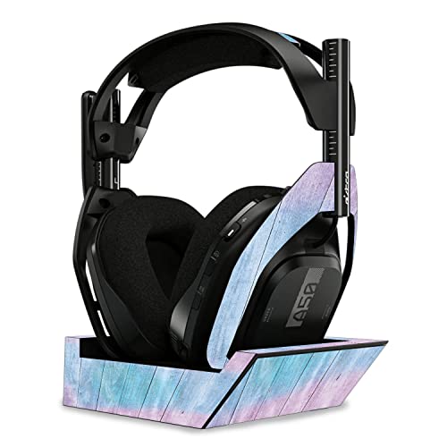 Image of MightySkins Glossy Glitter Skin Compatible with Astro A50 Wireless Headphones + Base Station (Gen 4) - Wood Pastel | Protective, Durable High-Gloss Glitter Finish | Easy to Apply | Made in The USA