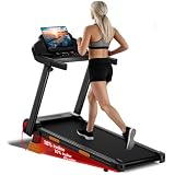 LONTEK 18% Incline Treadmills for Home with Handle Bar (Deep Black)