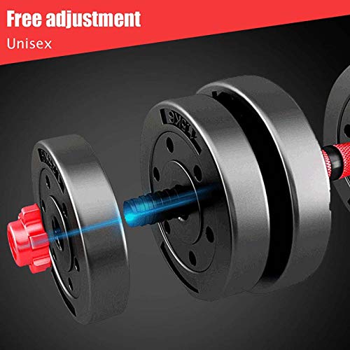 Dumbbells Barbell Set met Drijfstang, Verstelbare Dumbbells Set, Verstelbare Lifting Training Set voor Mannen en Vrouwen… - Afbeelding 5