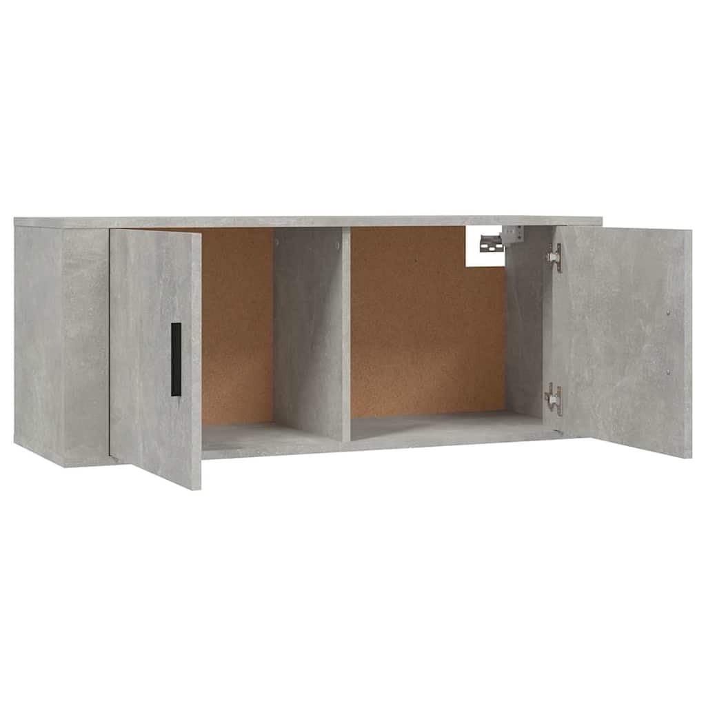 Genérico Set de Muebles de TV 2 pzas Madera contrachapada Gris hormigón,Mobiliario,Muebles TV,Gris,29.45 kg,3188426