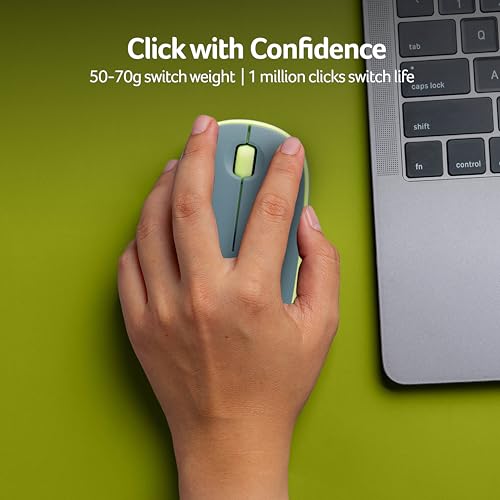 Image of Acer Bubble Wireless Mouse AMR100 | 2.4GHz Silent Click | 1600 DPI | Ergonomic | AA Battery | Win8 /10 /11 | Compact Lightweight Design | Color: Blue /Green