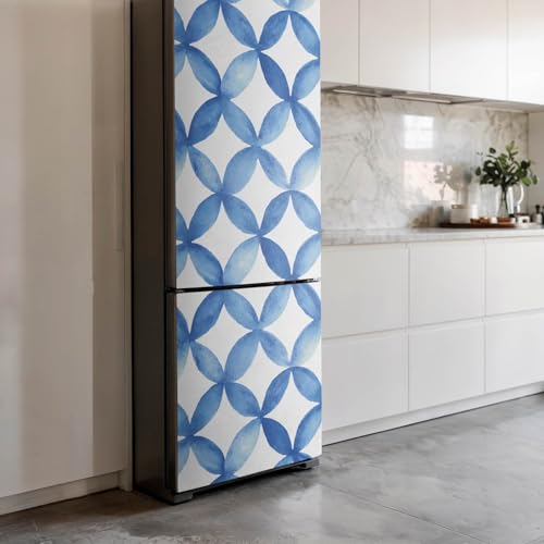 Alfombrilla magnética de cocina para decorar la tapa del frigorífico con flores 60x205 cm 4