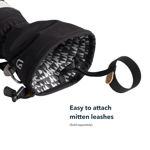 Image of CHOPPER MILL Kids Mountain Mittens for Skiing, Snowboarding, Sledding, Insulated with Extra Long Cuff to Keep Hands Warm in Winter