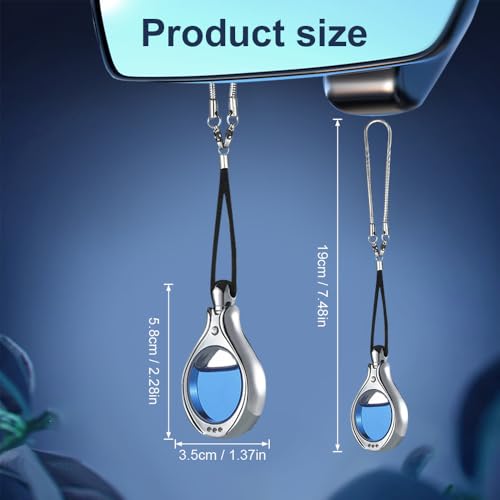 Image of Alloy Car Diffuser - Refillable DIY (No Oil) | 5-Layer Scratch-Proof + Crystal | Commute /Travel car aromatherapy