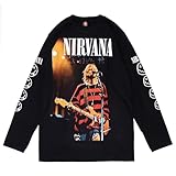 [Jack'n da Box] ラップ Tシャツ アーティストT 長袖 ロンT TDM1949 FTPユニセックス フルカラー 両面プリント 大きいサイズ ブラック 黒T ダンス 衣装 (JP, アルファベット, M, ブラック) [並行輸入品]