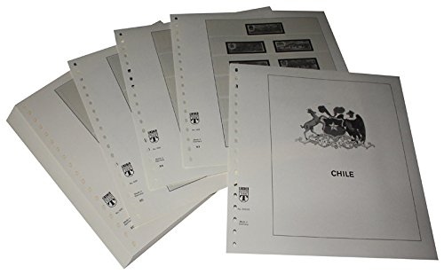 Feuilles pré-imprimées LINDNER Chili pour protéger vos timbres usés des années 1992-1998