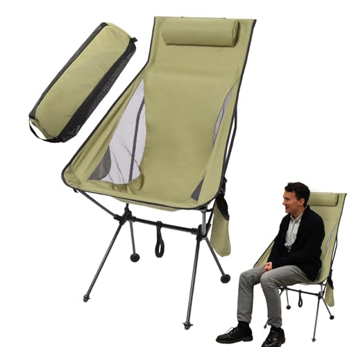 Chaise de camping de plage pliante avec poche latérale et sac