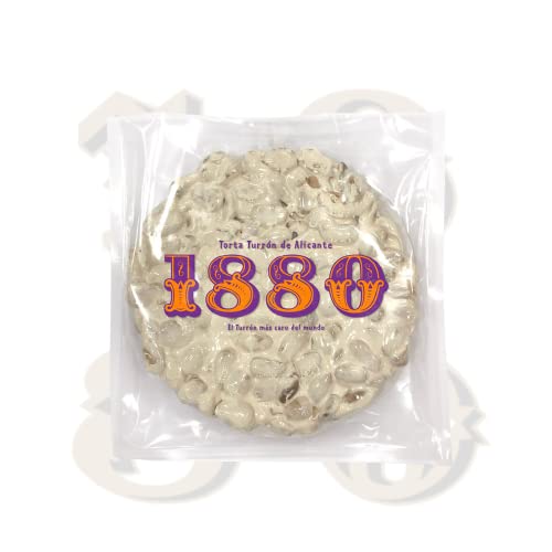 1880 - Torta Turrón De Alicante, Producto Artesano y Tradicional 'Rilsan', Textura Crujiente, Con sabor a Almendra, Calidad Suprema, Receta tradicional, 225 gramos