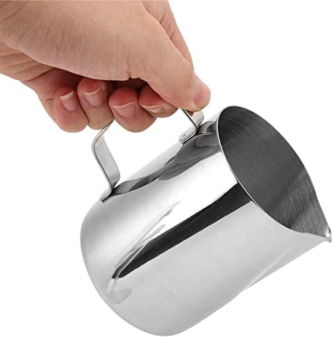 Gravy Boat Set Milk Froth Pot, Barista with Handmade Cream Latte, Stainless Steel Espresso Milk Froth Pot, Milk Pot 600ml Gravy Bowl
