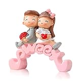 ✿Tamaño: el tamaño de los adornos de novia y novio es de aproximadamente 9*2,5*8 cm. Es el mejor regalo para amigos que están a punto de proponer matrimonio, comprometerse y casarse.