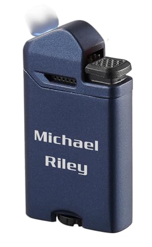 Encendedor Visol Axis antorcha llama plana recargable azul miniatura 1