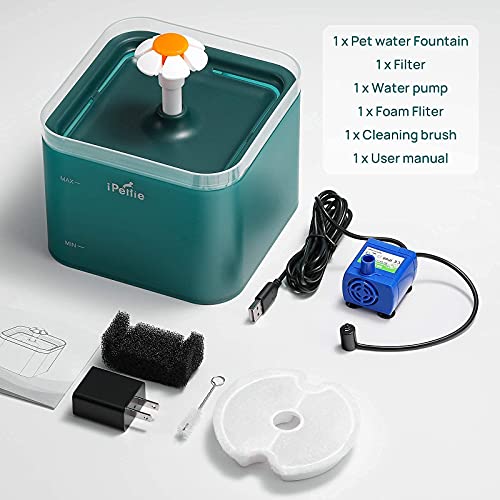 iPettie Neverland Cat Water Fountain with LED Light, 67oz/2.0L, Ultra Quiet Cat Drinking Fountain with Filter, Automatic… - Image 6