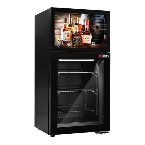GGM Gastro METKHA449S | minibar-diepvrieskast - 460 mm - 1 glazen deur & ingebouwd 19 inch lcd-display - Image 5