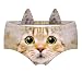 JINKAIJIA Women's Brief Panties 3D Animal Prints Briefs with Cute Ears (EDNK007M)