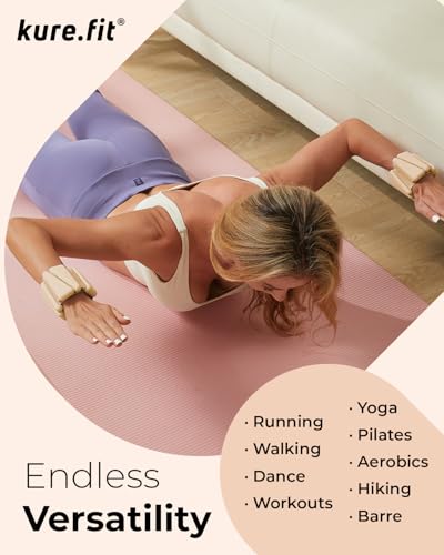 Image of Pilates Weight | Wrist & Ankle Weights for Women | Weighted Bangles | 1LB / 2LB Each (Set of 2)