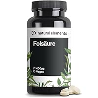 Folsäure – 400 Tabletten – 400 mcg pro Tagesdosis – Kinderwunsch und Schwangerschaft – vegan, hochdosiert, ohne unnötige Zusätze – in Deutschland produziert & laborgeprüft