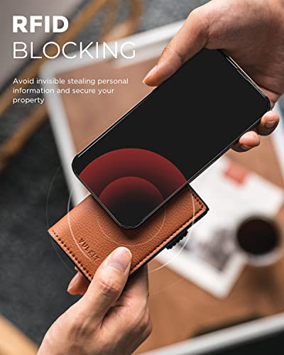 Image of VULKIT Minimalist Card Holder Wallet Pop Up Cards RFID Protection Holds Up to 10 Cards