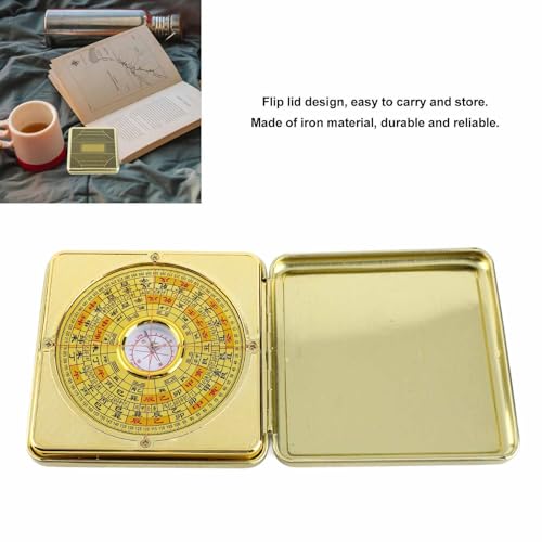 Brújula Feng Shui Luo Pan de Hierro con Tapa Protectora miniatura 4