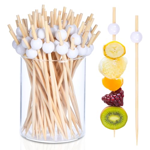 JtmyAota 100 Pack Golf Toothpicks, Bamboo Cocktail Picks, Natural Bamboo