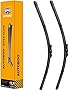 AUTOBOO Windshield Wiper Blade for Toyota Tundra 2006-2018 ,Sequoia 2007-2018 -Original Equipment Wipers- 26'/23' (Set of 2) Pinch Tab