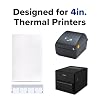 KICTeam - Cleaning Cards for Thermal Printers (25 Cards) - Presaturated with Quick Drying Solution to Clean 4in Receipt Paper Thermal Printers