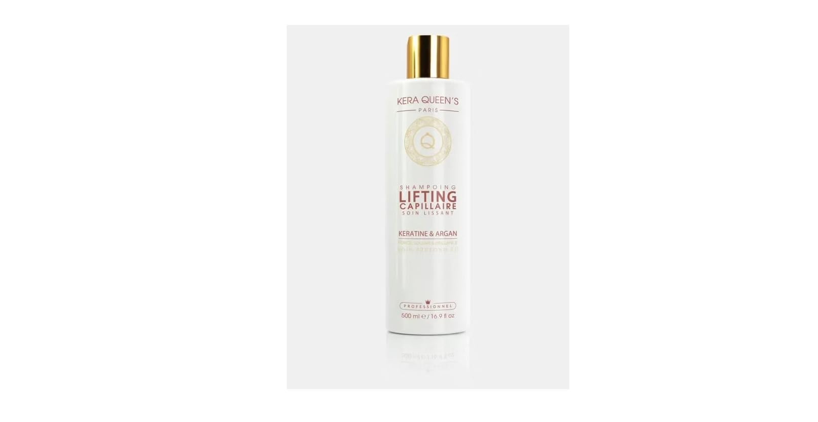 Shampoo Liftante con Cheratina e Argan 500 ml | Senza Solfati e Parabeni, Con Acido Ialuronico, Con Vitamina E, Uso Professionale, Capelli Danneggiati
