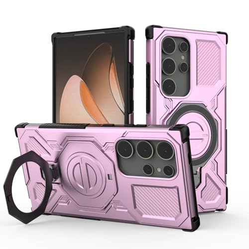 For Galaxy A17 �p �P�[�X MagSafe�Ή� 360°��]�X�^���h �c�����Ή� PC�f�� �ϏՌ� �M�����N�V�[A17 �J�o�[ �}�O�Z�[�t�Ή� �����O �X�^���h�@�\ �}�O�l�b�g���� ������ �S�ʕی� �Ռ��z�� ����~�� �J�����ی� �V���v�� 