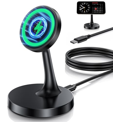 Magnetic Wireless Charger iPhone Stand 15W Fast Mag-Safe Charger for iPhone 17/17 Pro/17 Air/17 Pro...