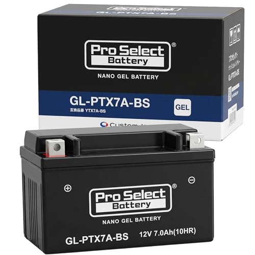 Amazon | ProSelect YTX7A-BS 互換 バイク用バッテリー GL-PTX7A-BS