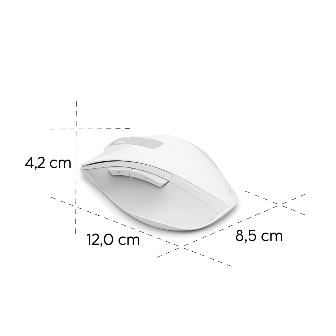 Hama Mouse Ottico SS Filo 6 Pulsanti WM-500, Silenzioso, Bianco