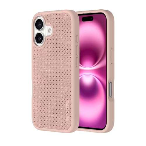 Protection écran iPhone 16 antichoc avec la coque Incase Slim MagSafe rose